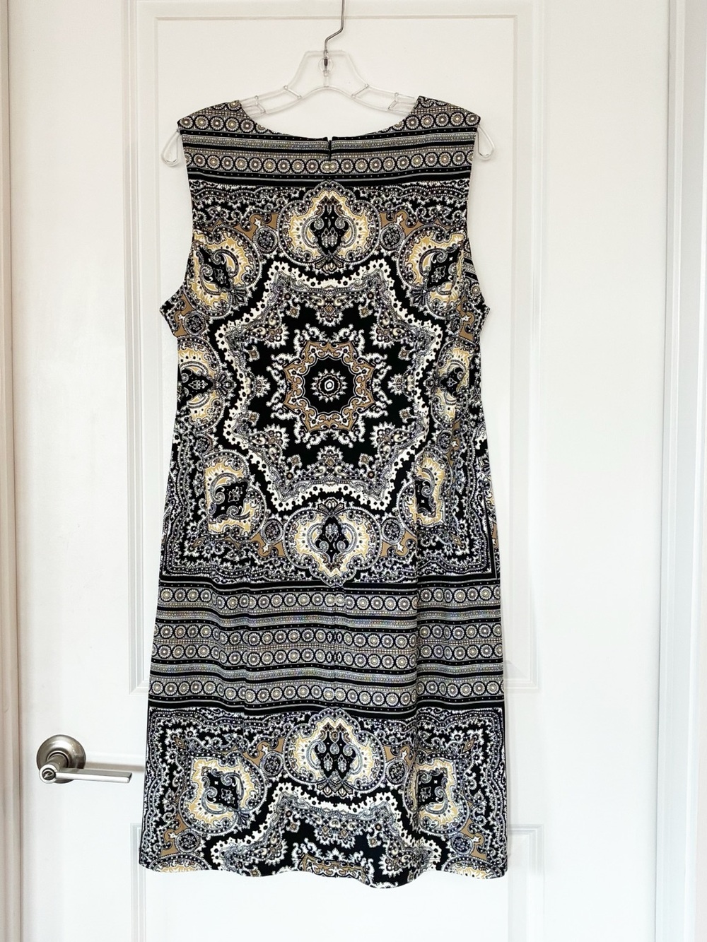 NWT J. McLaughlin Catalina Cloth sleeveless geometric paisley shift dress. XL - Picture 8 of 16